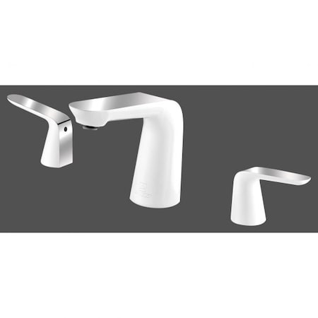 Anzzi Pendant 8" Widespread Low-Arc Bathroom Faucet, Polished Chrome L-AZ018